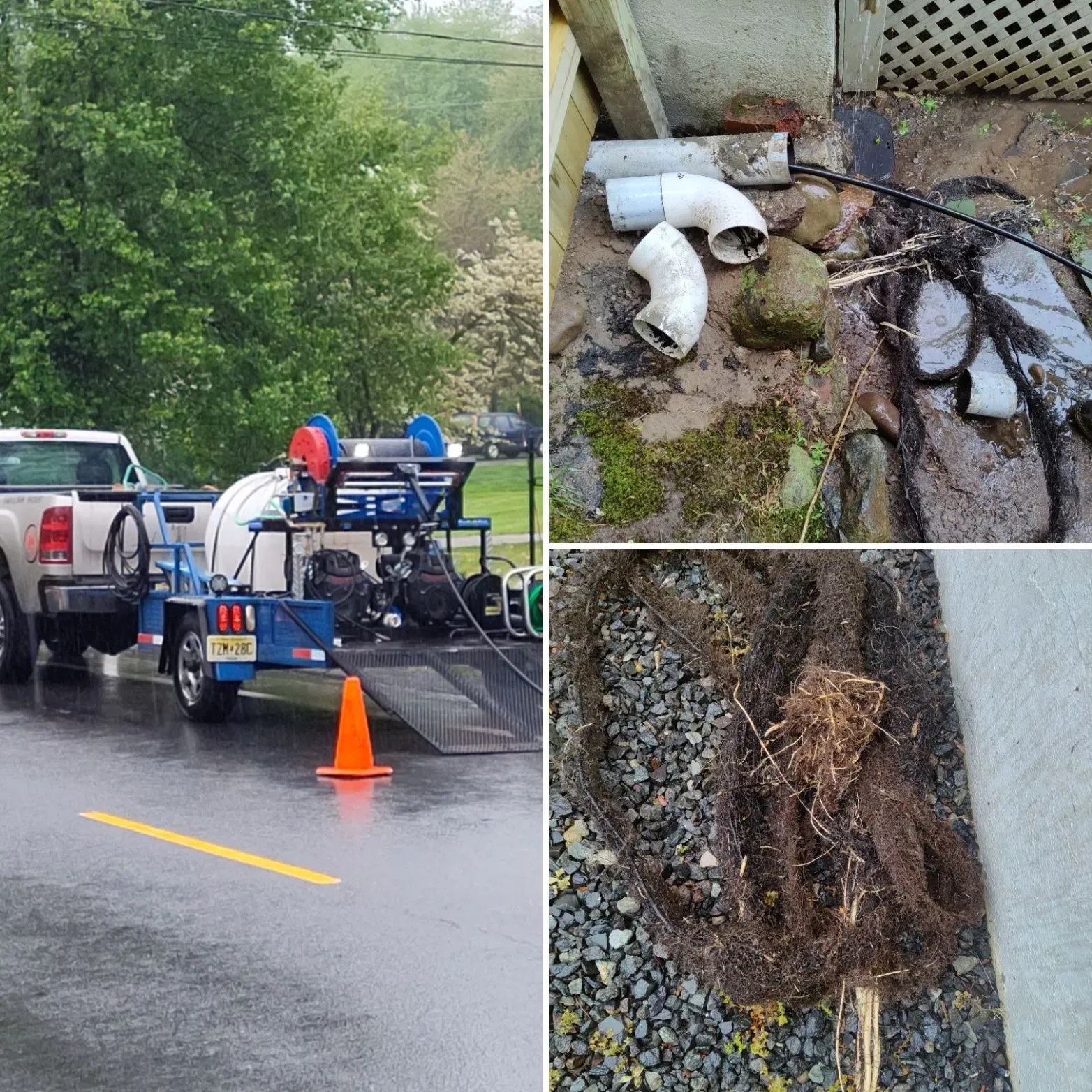 StateWide crew working on a drain service job