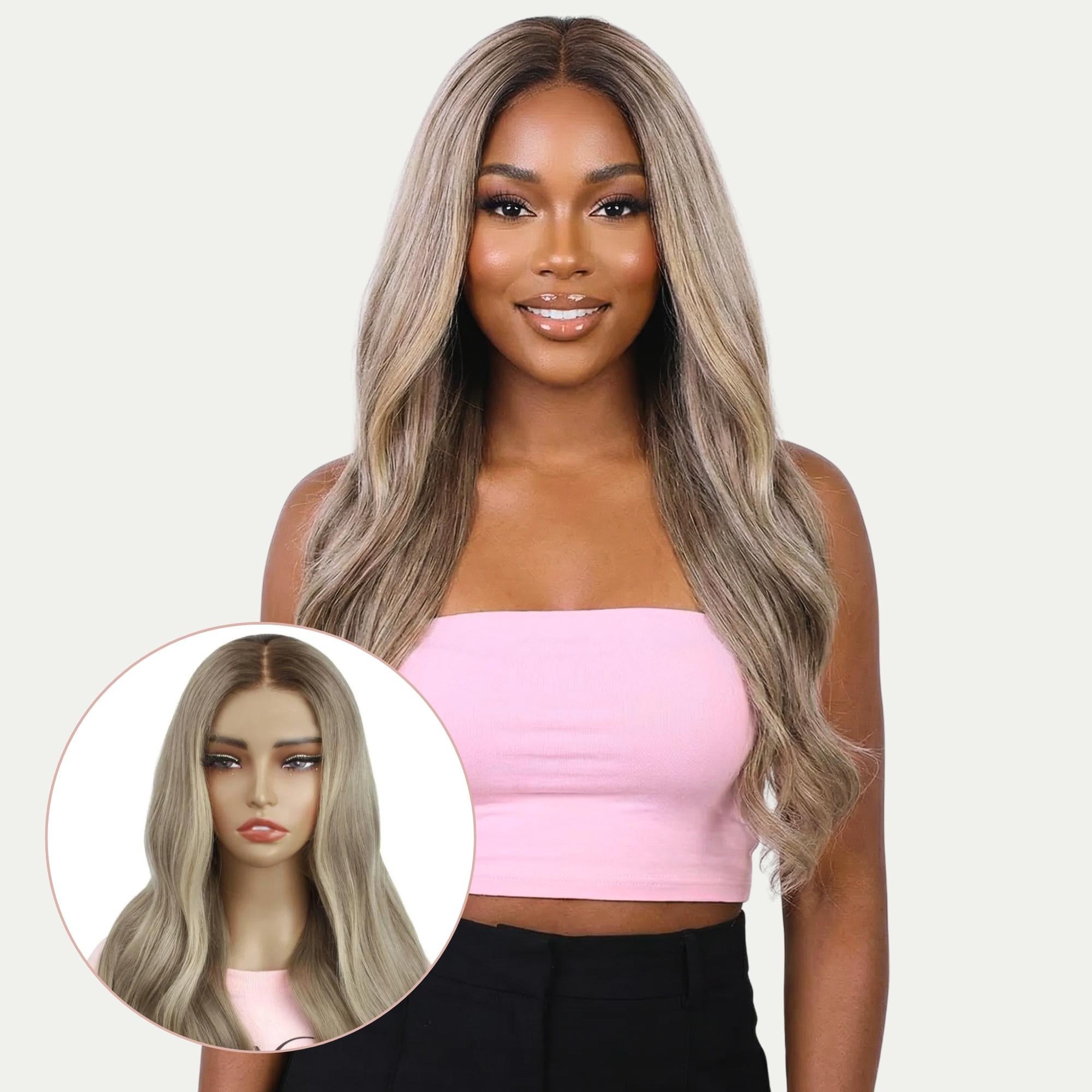Autumn glueless 5x5 HD lace human hair closure wig