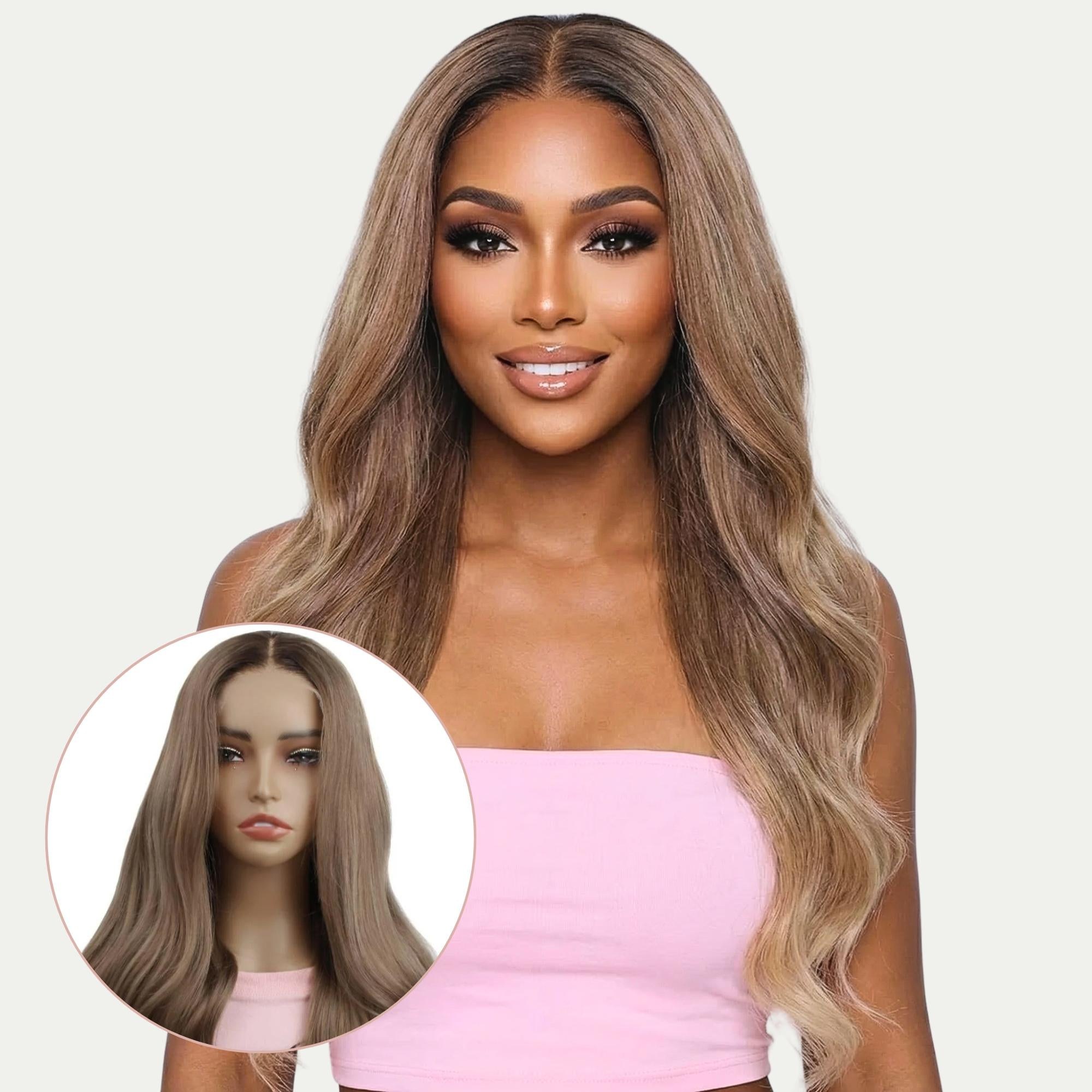 Cora glueless 5x5 HD lace human hair closure wig