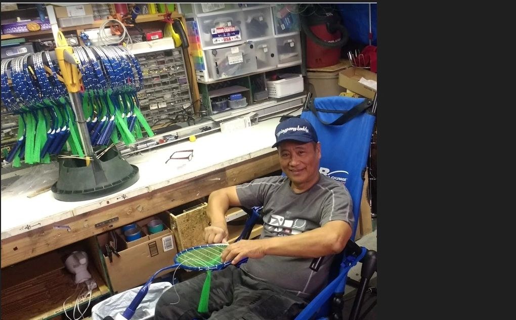 MyPingPongBuddy inventor assembling ball picker components in a workshop