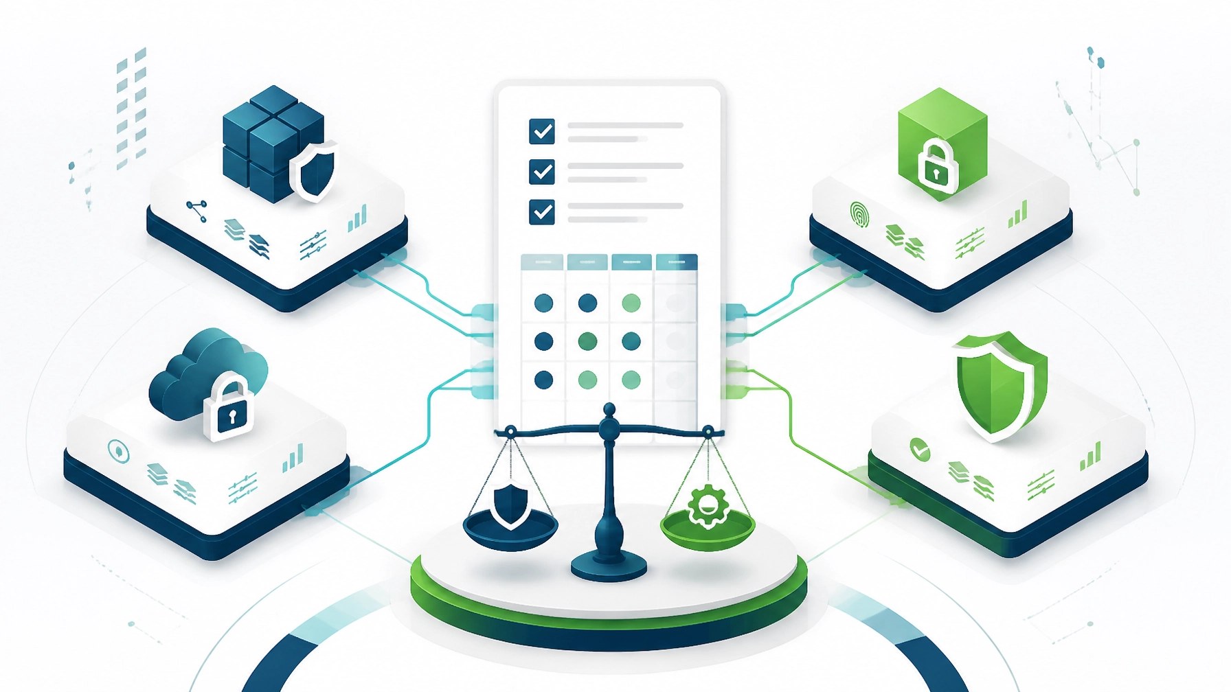Enterprise security solutions compared through a structured decision matrix