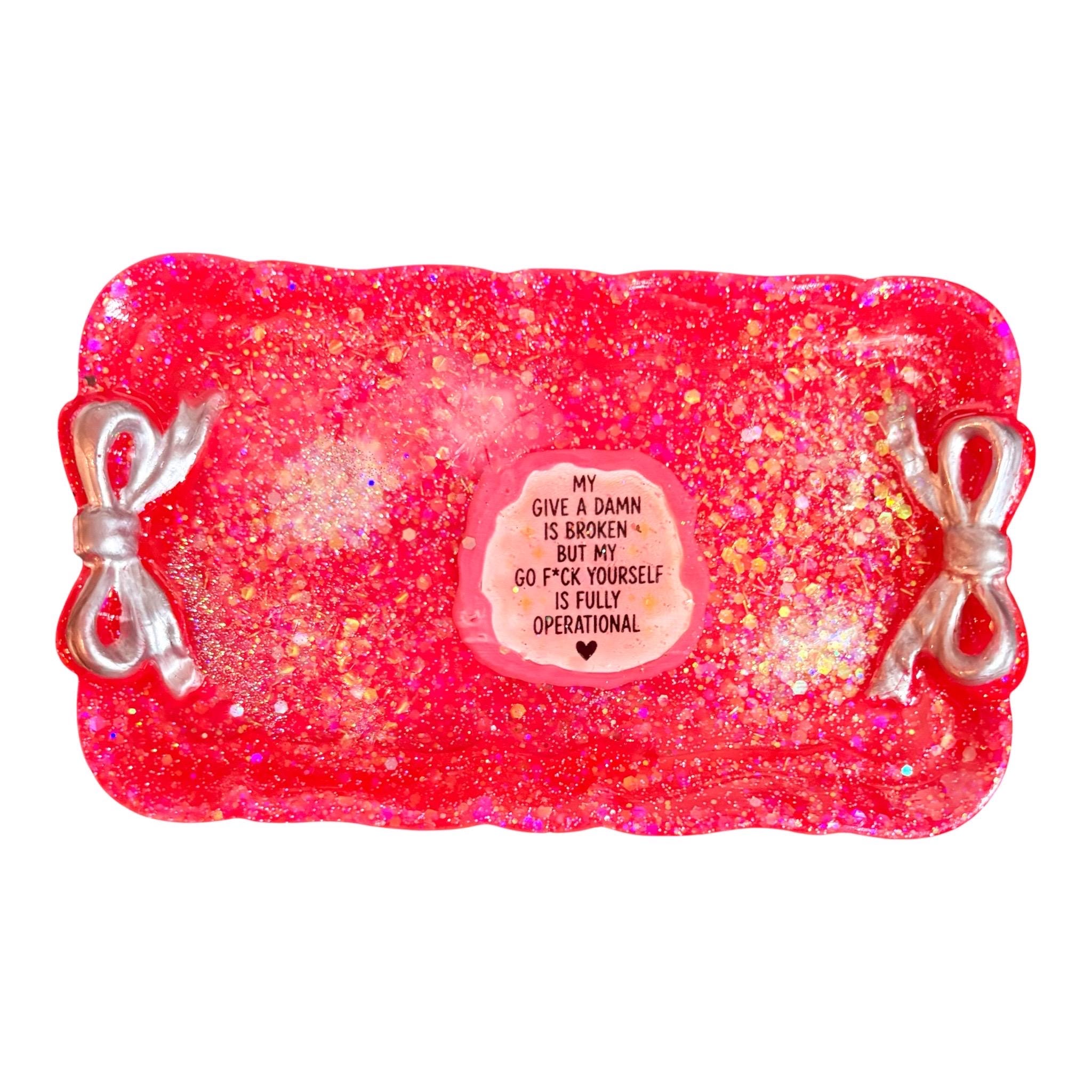 My Give a Damn Trinket Tray