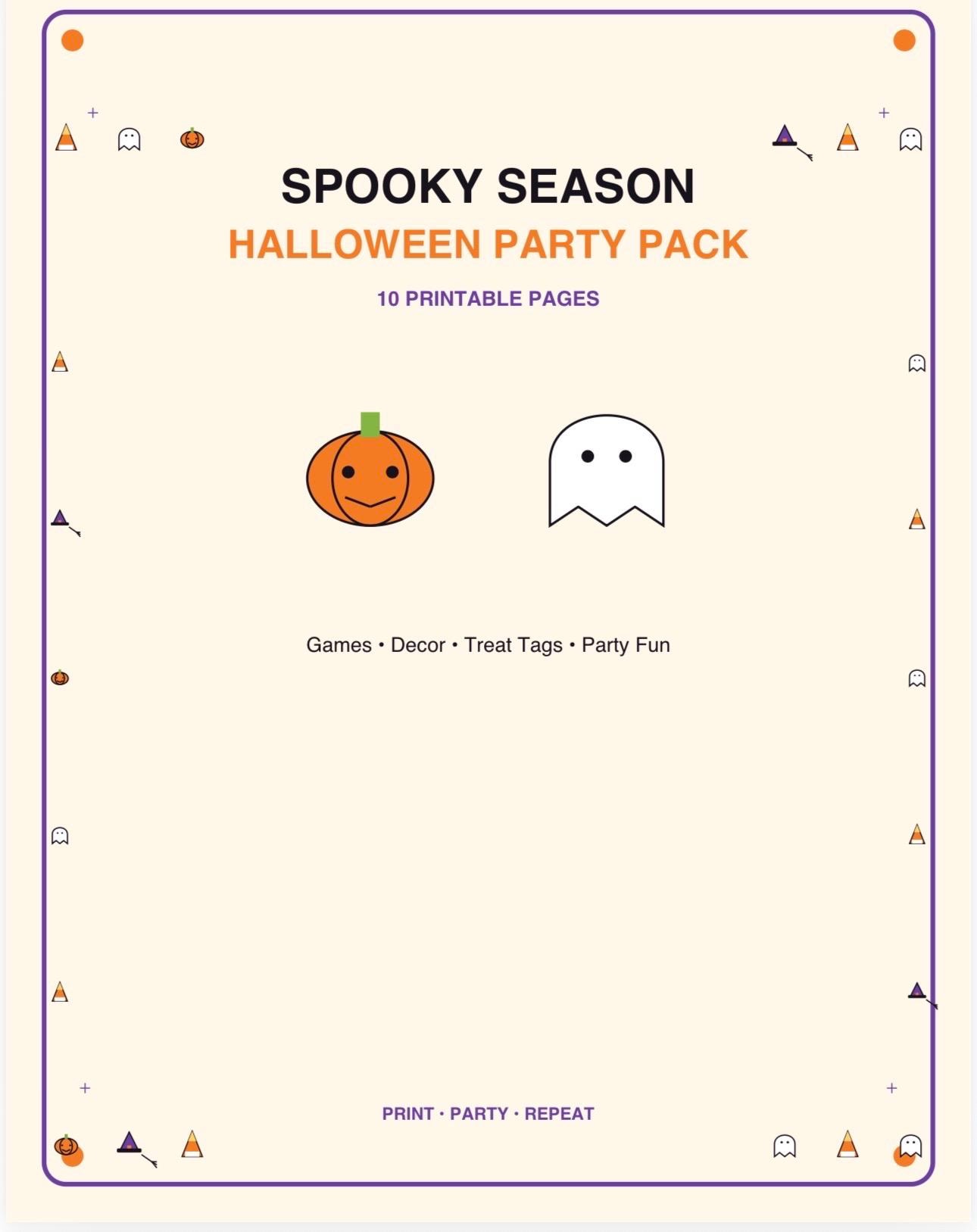 Halloween Activity Party Pack / Download