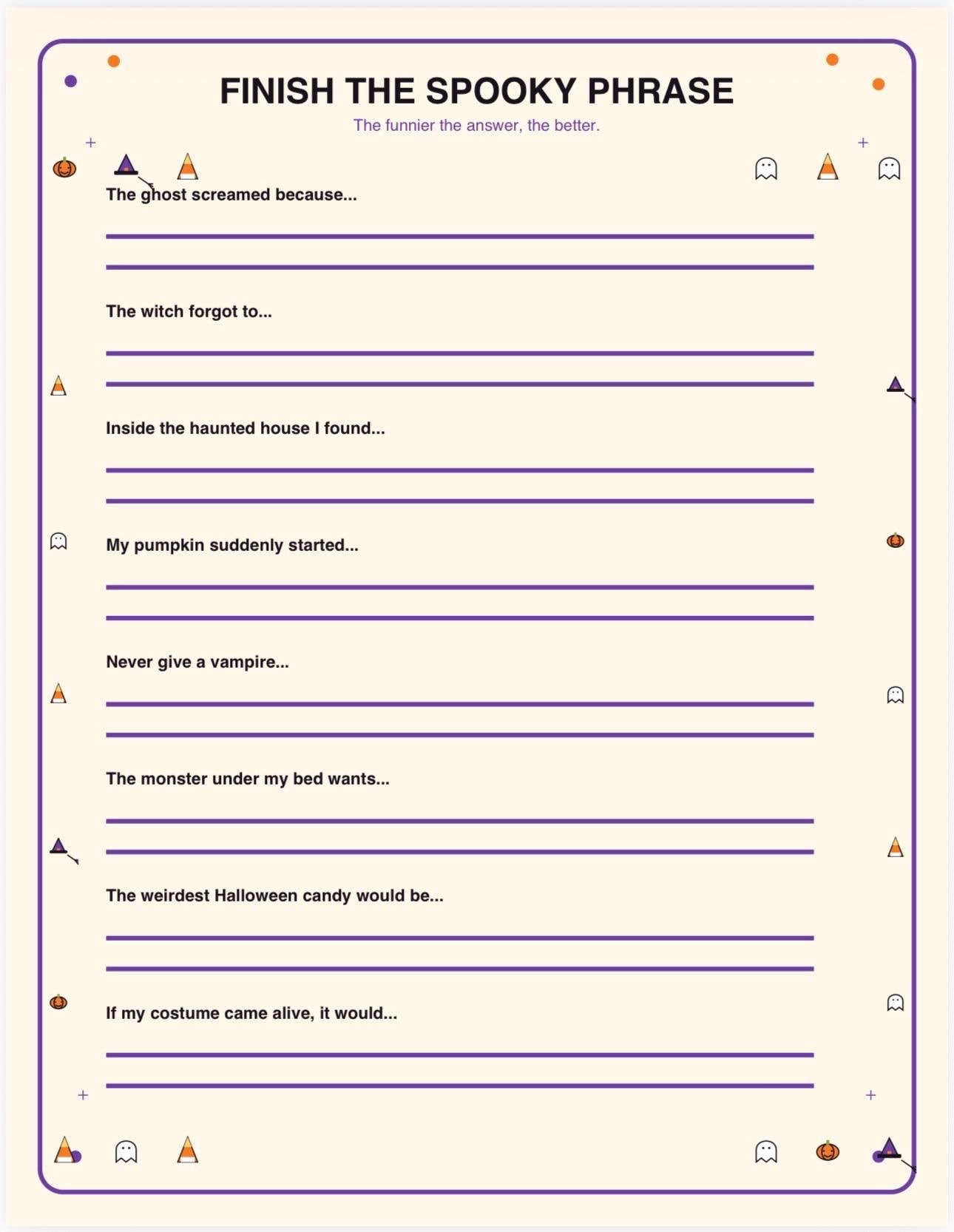 Halloween Activity Party Pack / Download detail 3