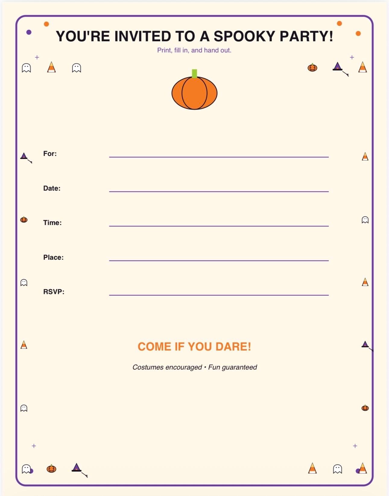 Halloween Activity Party Pack / Download detail 5
