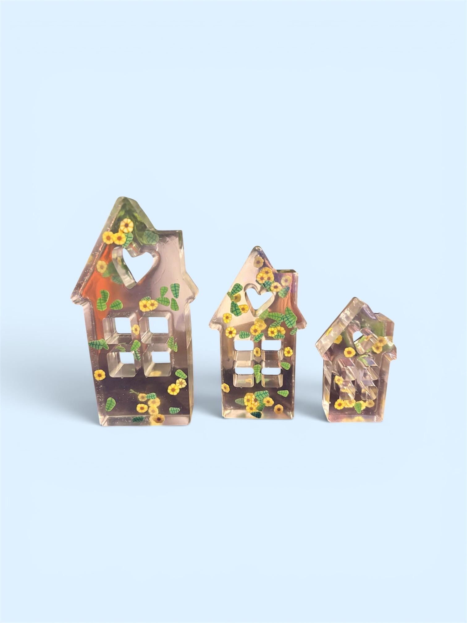 Sunflower House Shelf Sitters Home Accent Decor