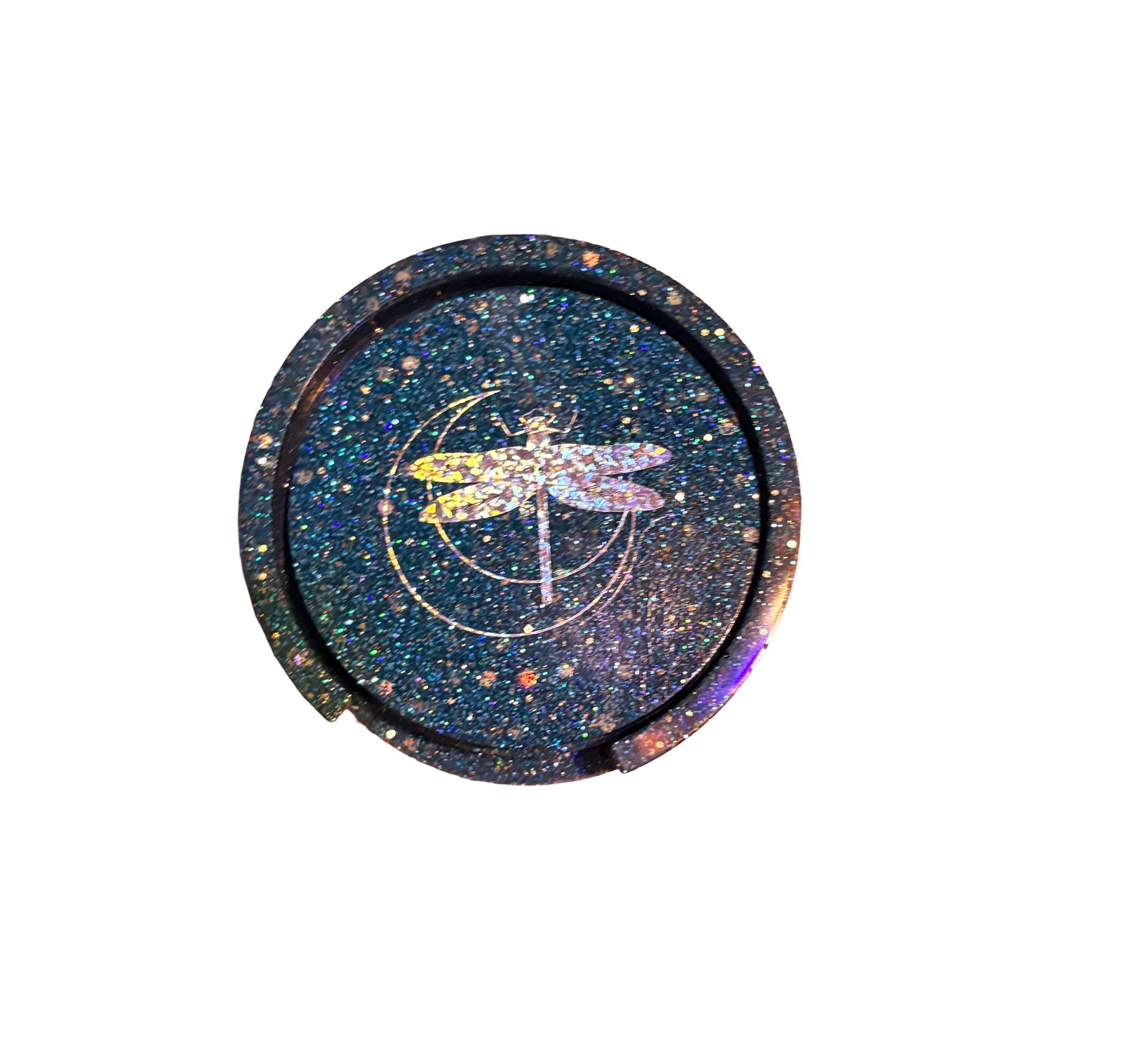 Celestial Resin Coaster set detail 2
