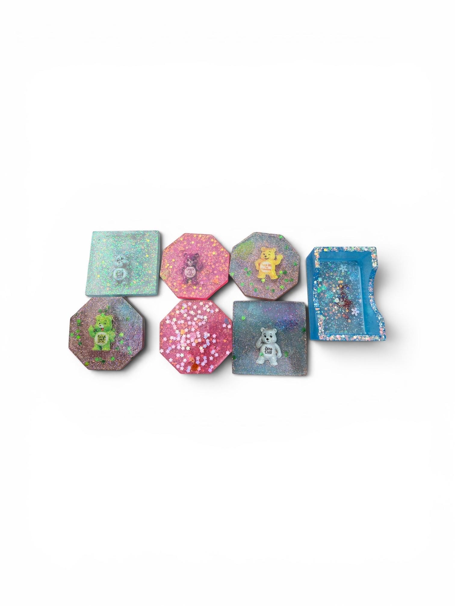 Assorted Coaster Set of 6 with holder