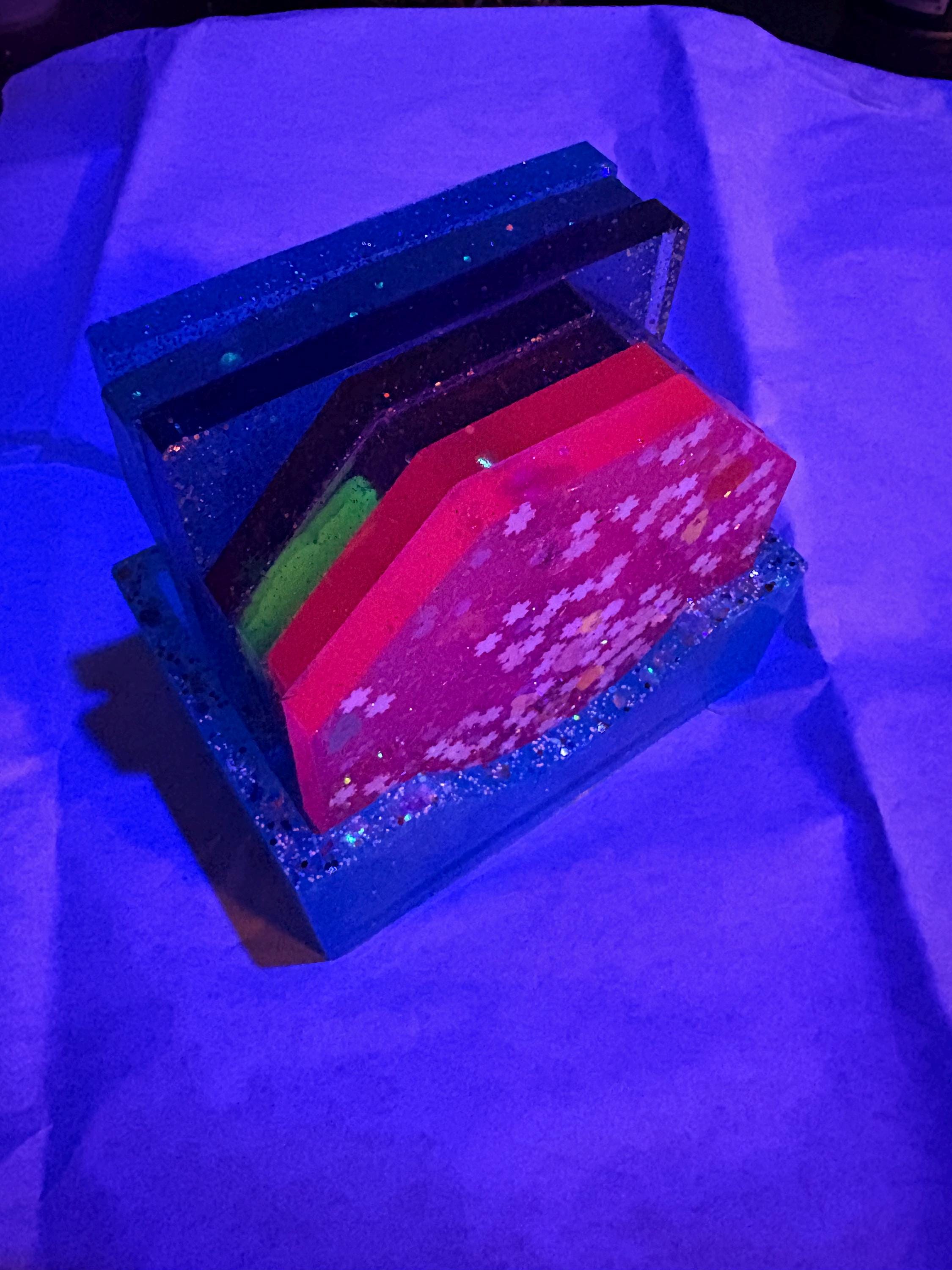 Assorted Coaster Set of 6 with holder detail 2