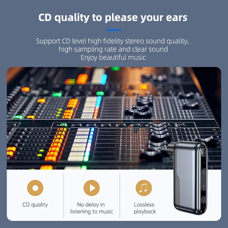 5.3 Car Bluetooth Receiver Car Audio Speaker Car Bluetooth Audio Adapter Supports TWS view 5