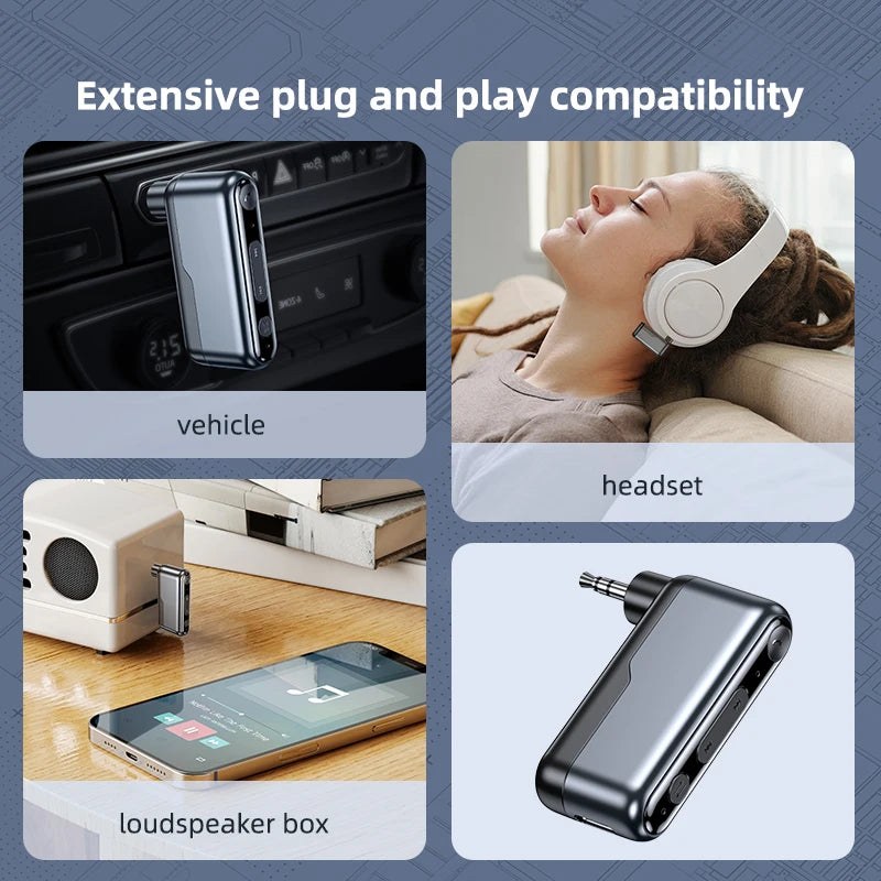 5.3 Car Bluetooth Receiver Car Audio Speaker Car Bluetooth Audio Adapter Supports TWS view 2