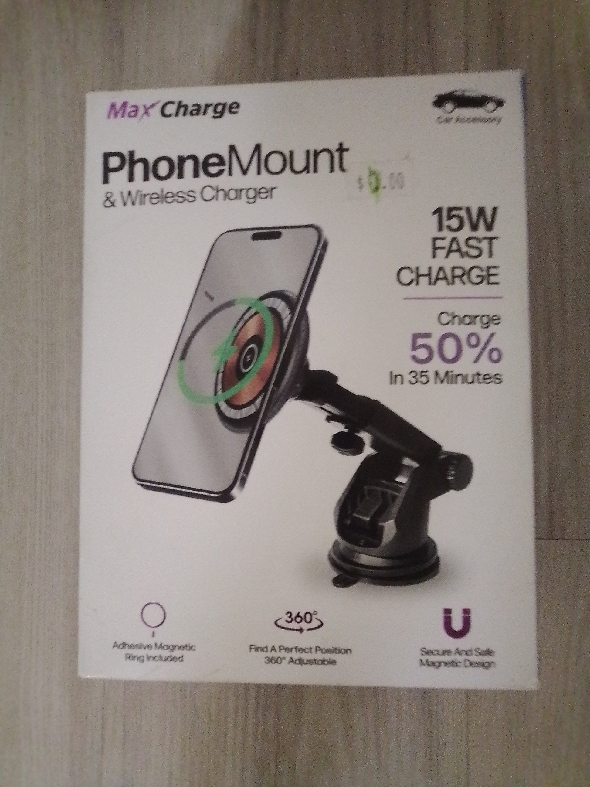 Phone mount and wireless charger