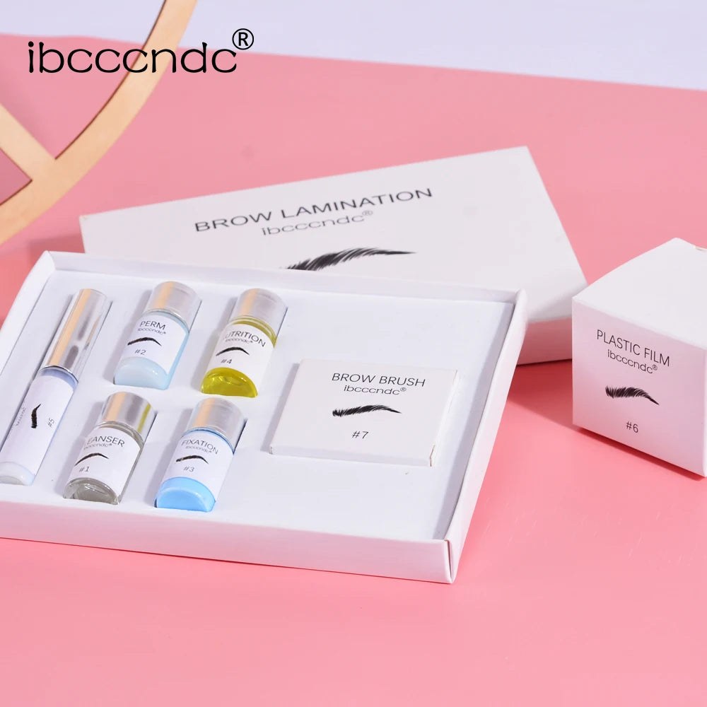 Brow lamination product from the brow kit