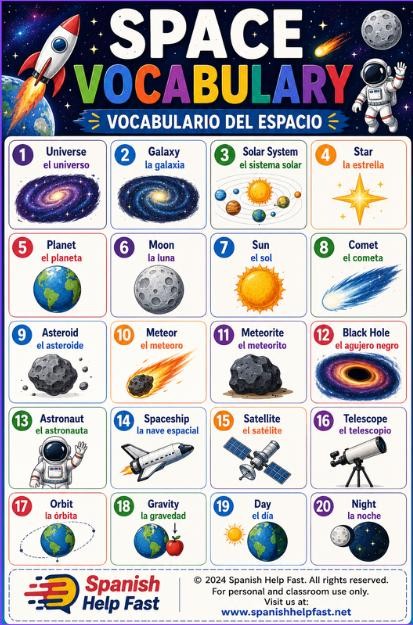 Bilingual STEM and Science Spanish Vocabulary Posters, Space Engineering and Lab Bundle, Spanish Teacher Classroom PDF Grades 6-12 preview 3