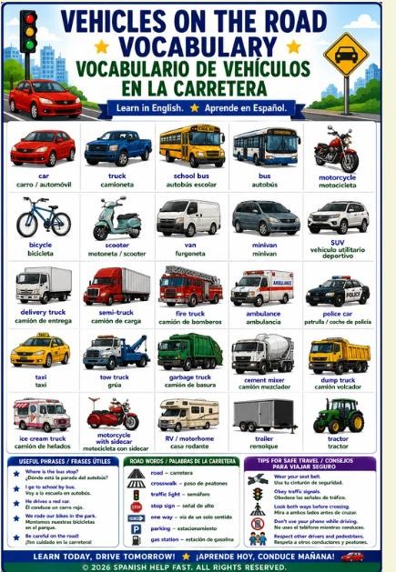 Spanish Travel and Transportation Bundle | Vehicles, Transit, Airports, Waterways and Travel Signs preview 2