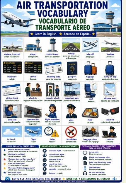 Spanish Travel and Transportation Bundle | Vehicles, Transit, Airports, Waterways and Travel Signs preview 3