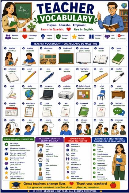 Spanish Community Heroes Vocabulary Bundle | Police, Firefighters, Teachers & Public Service Posters preview 5