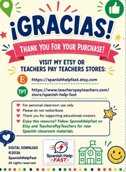 Spanish Verb Reference Bundle Go Verbs, Stem Changers, Ser vs Estar, Tener & Gustar preview 5