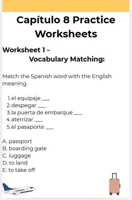 Spanish 2 Year Review Packet Bundle Worksheets & Answer Keys Grammar Vocabulary Final Exam Prep preview 4