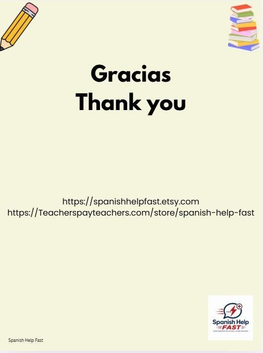 Spanish TENER Verb Conjugation Poster (Digital Download) preview 3