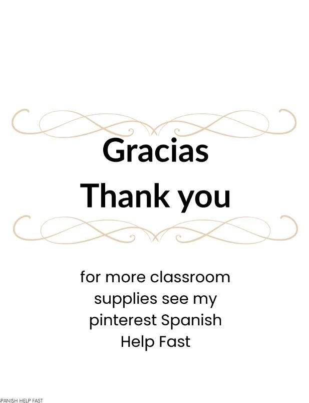Spanish Classroom Labels Printable Editable Boho Decor Organization preview 5