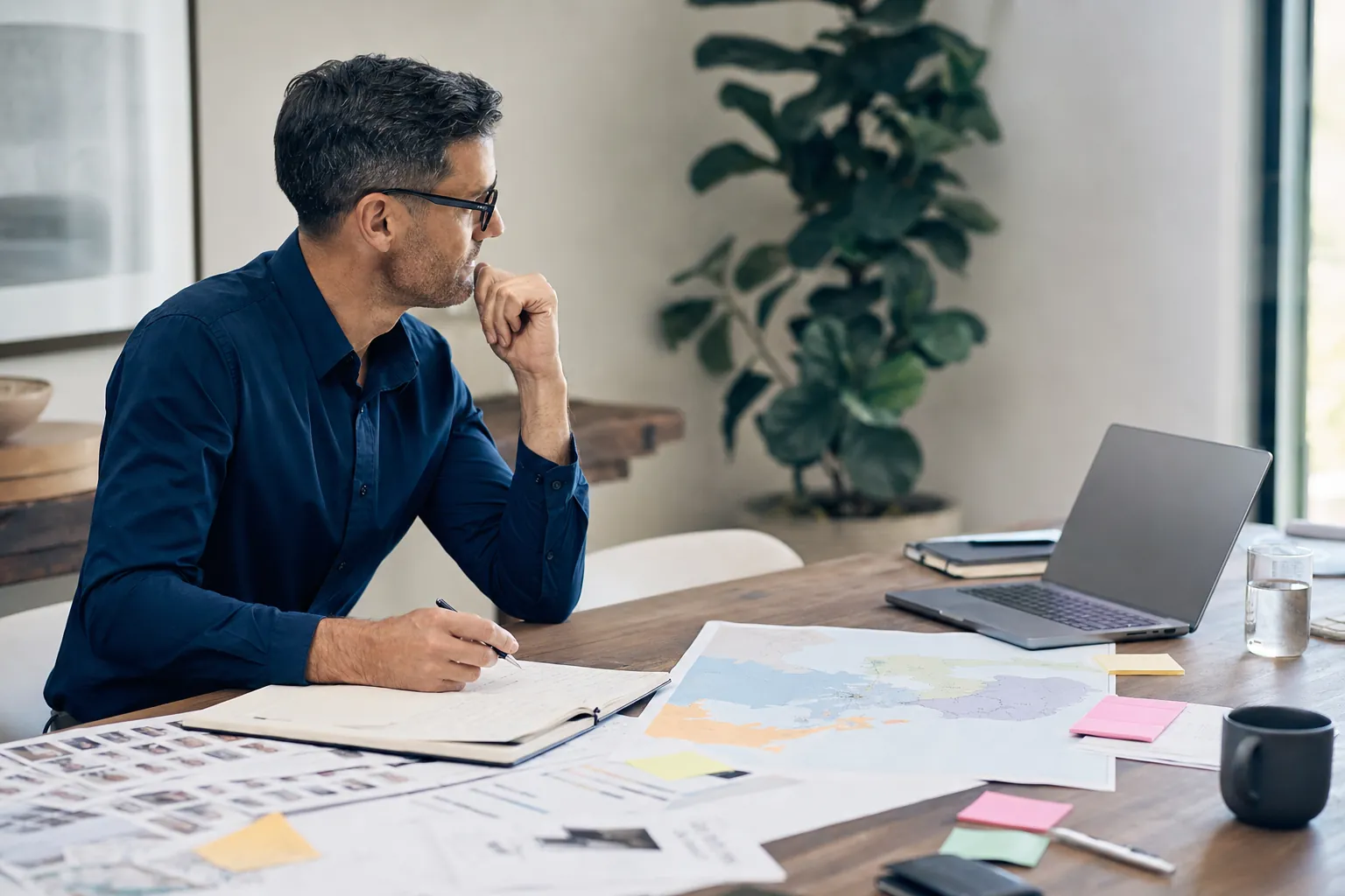 Sales leader planning a B2B sales team