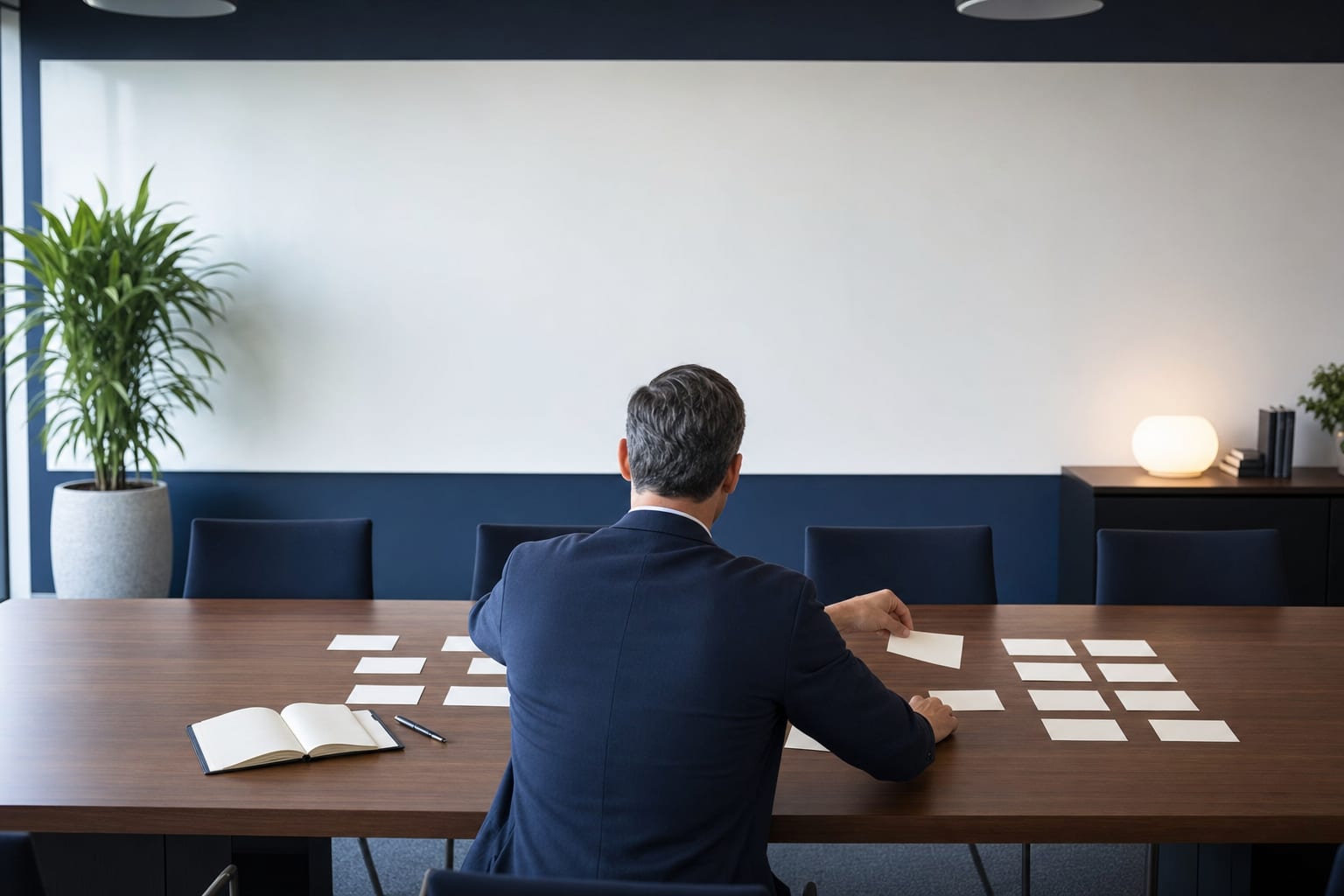 Sales leader organizing a new representative's first 90-day plan