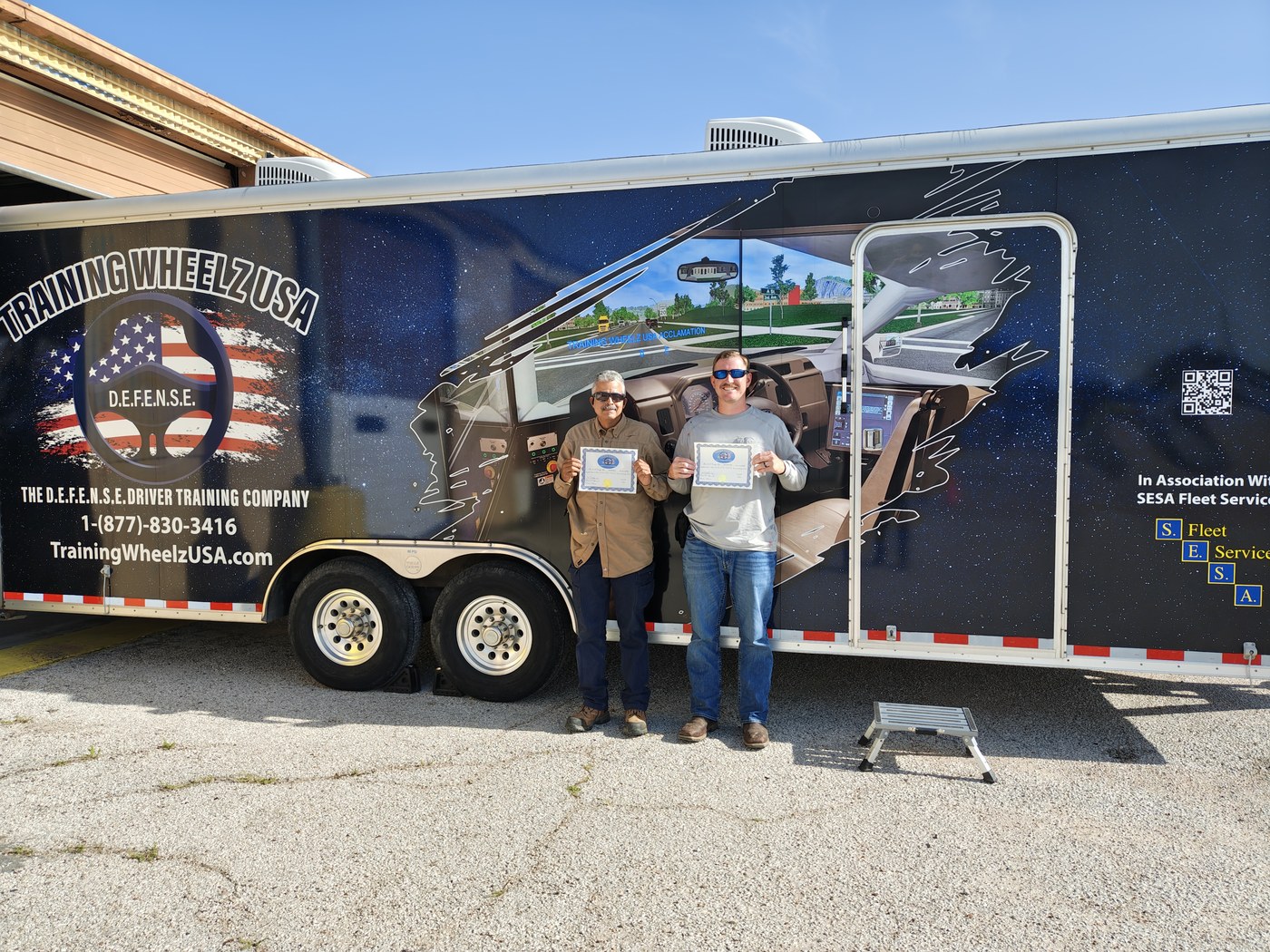 Training Wheelz USA trailer at an event