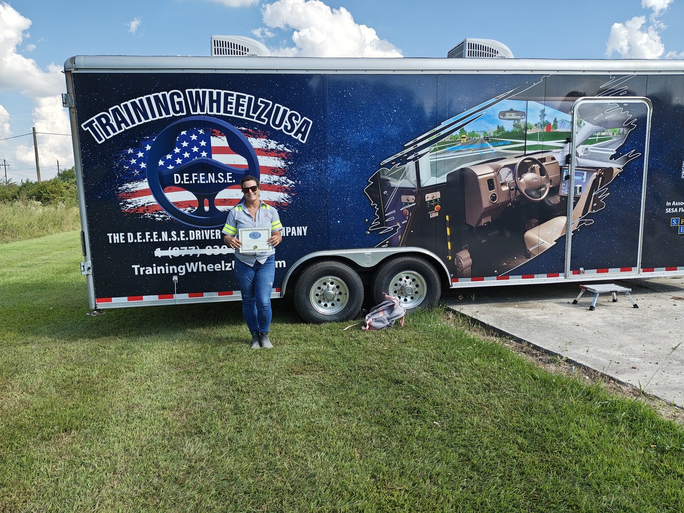 Training Wheelz USA mobile trailer outdoors