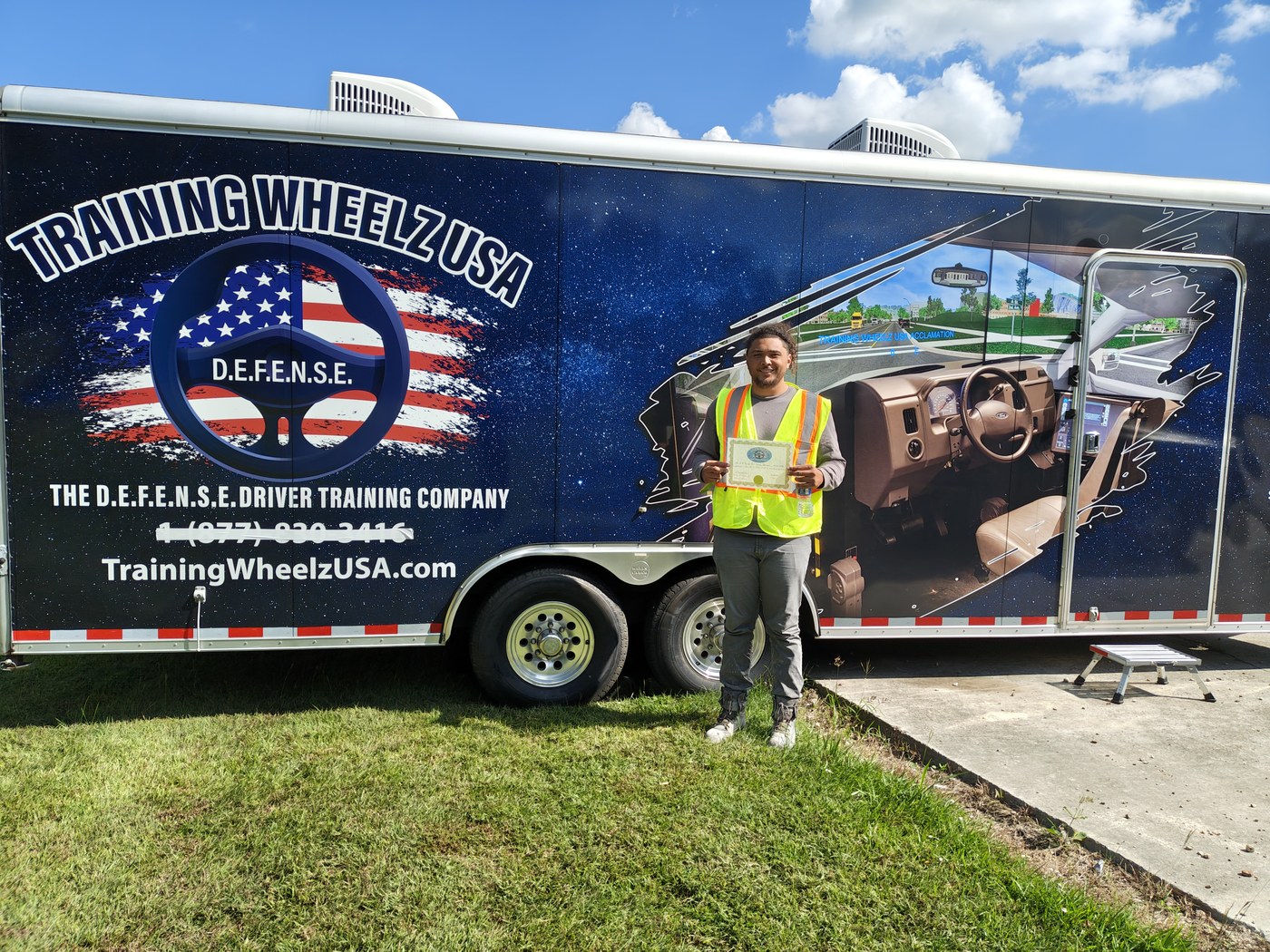 Training Wheelz USA trailer at an outdoor site