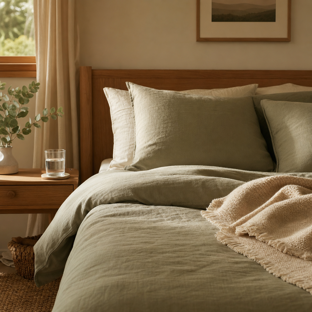 A calm bedroom prepared for more comfortable sleep