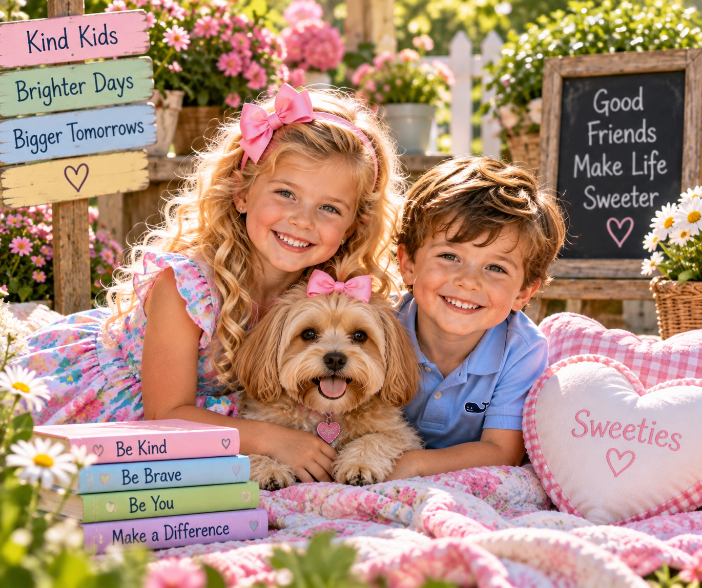A Sweeties puzzle activity for children to solve together