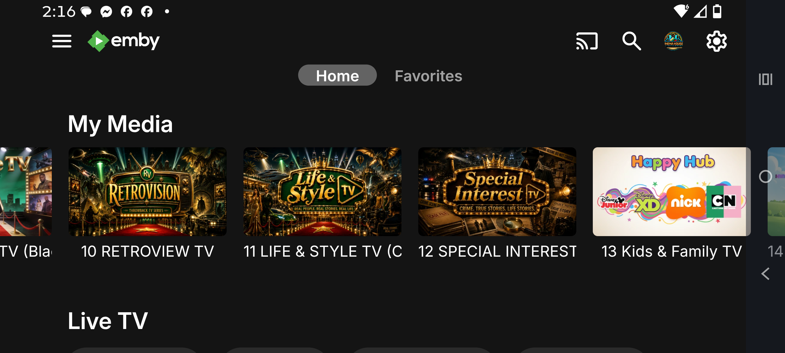 My Cinema House TV channel collection