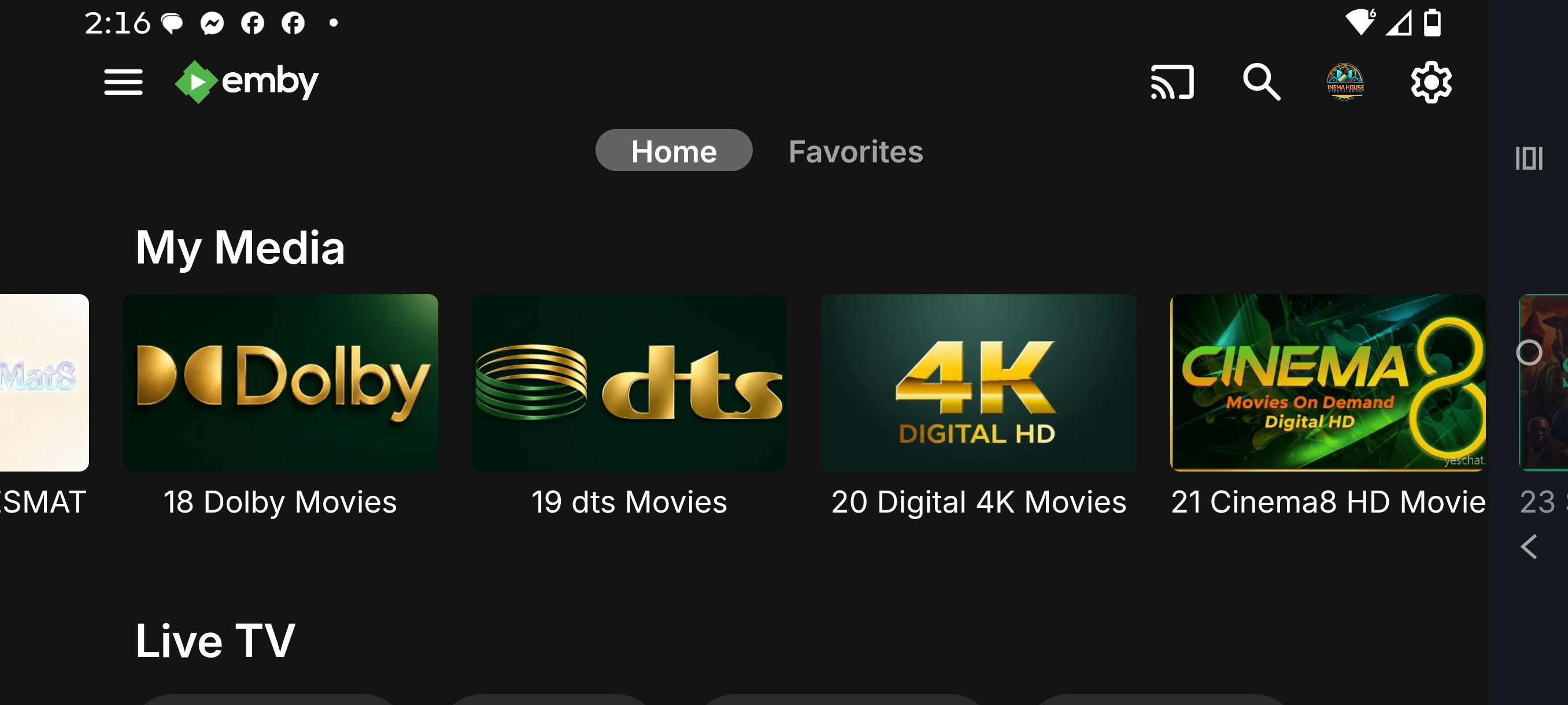 My Cinema House premium entertainment channel collection