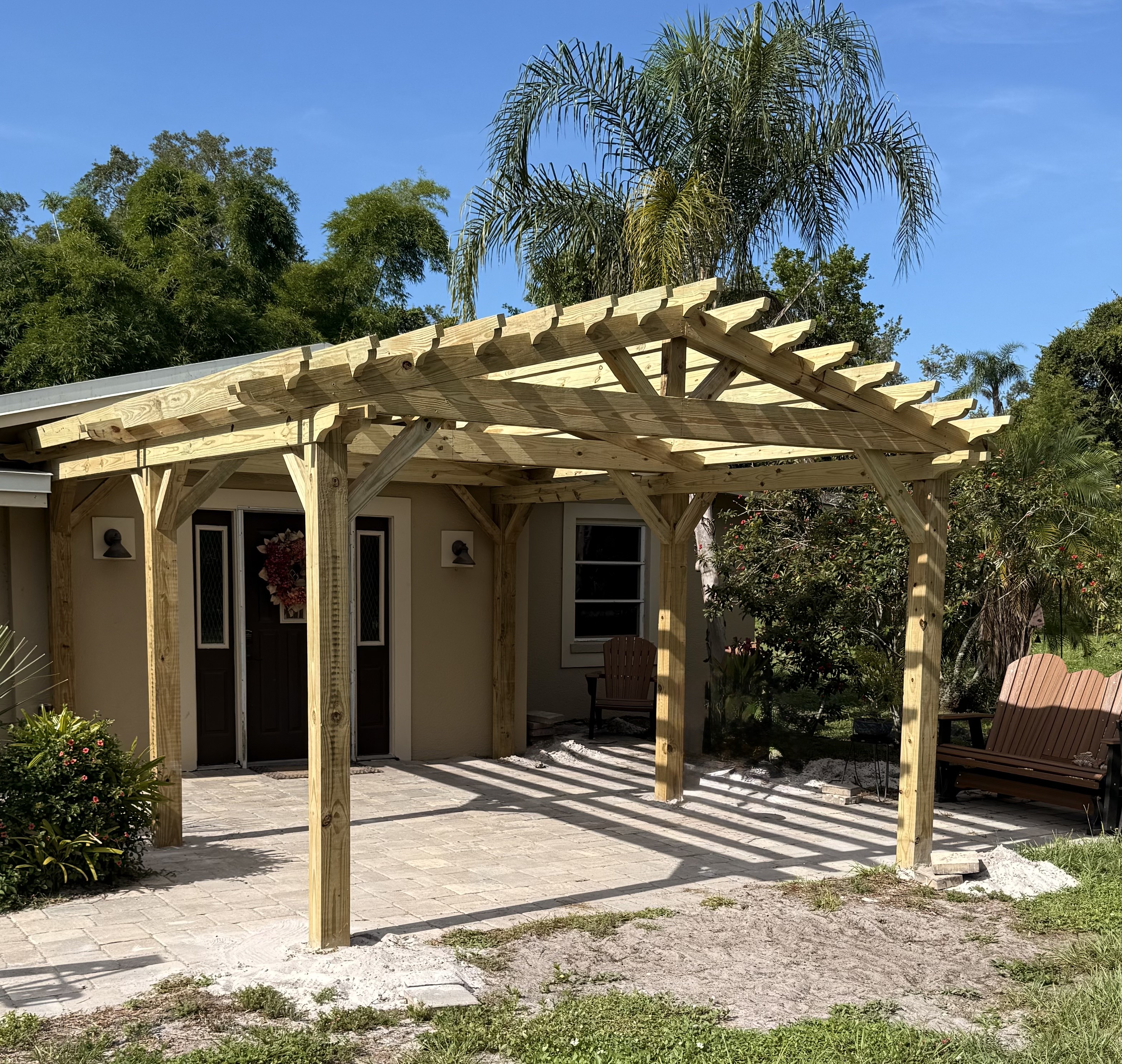 Custom pergola project 12