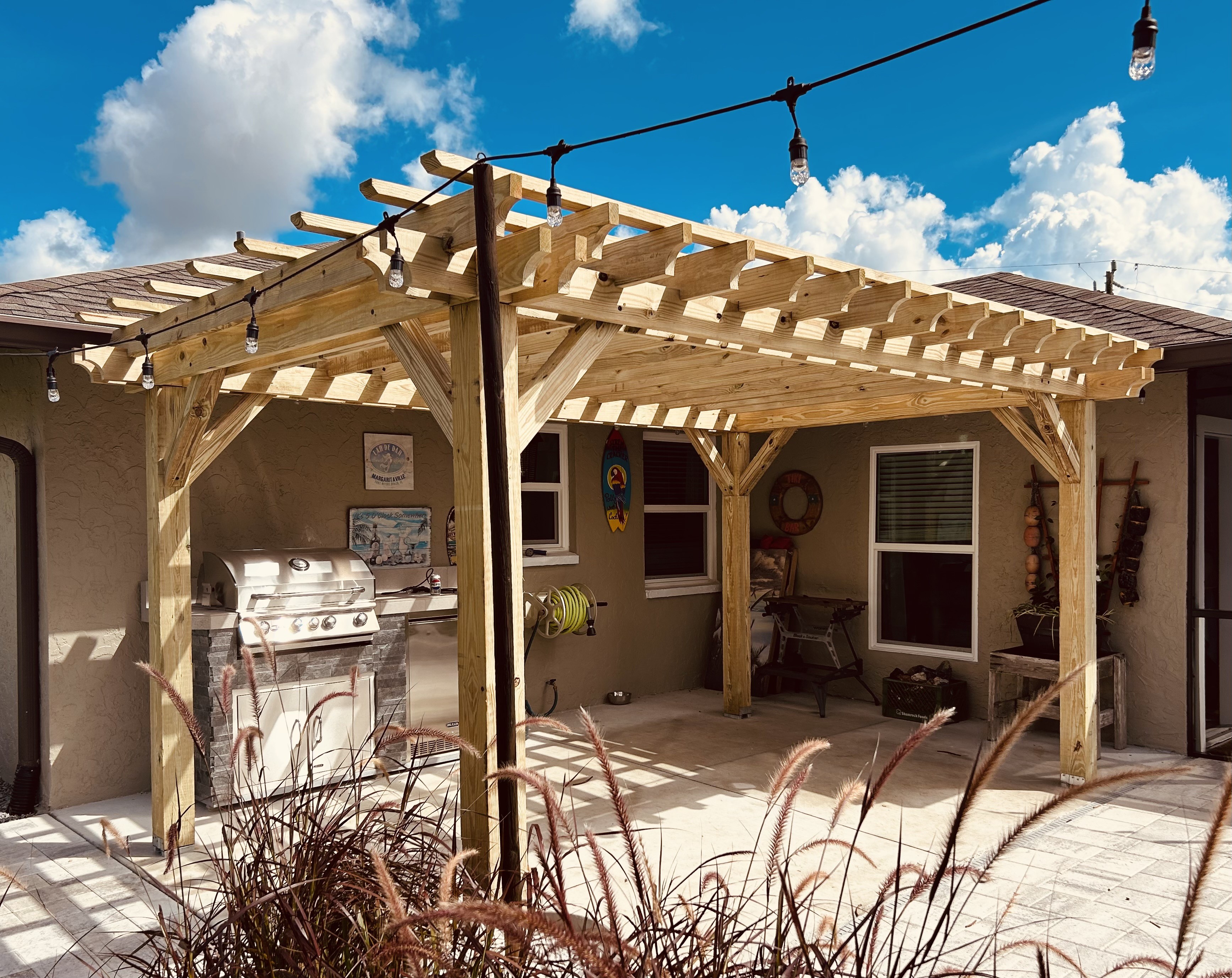 Custom pergola project 16
