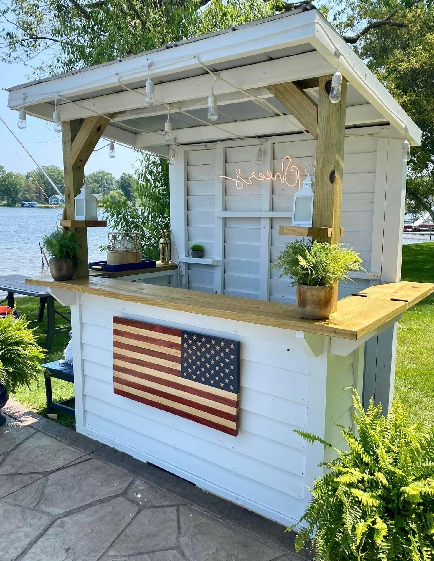 The Christina custom outdoor bar