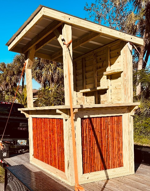 Custom wood outdoor build in Southwest Florida
