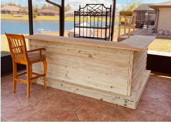 The Porch Bar custom outdoor bar