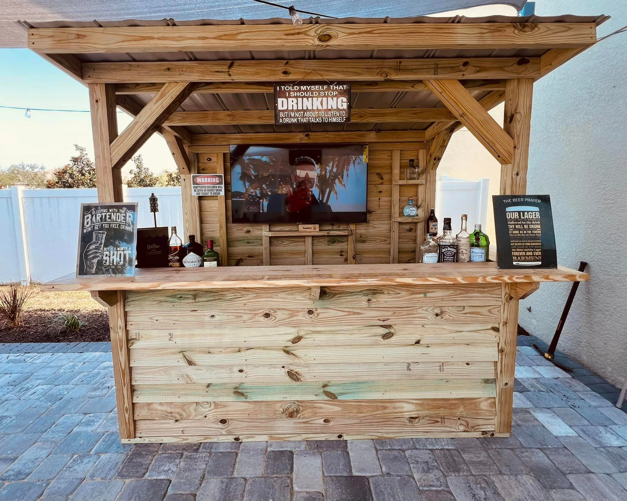 The Spartan custom outdoor bar