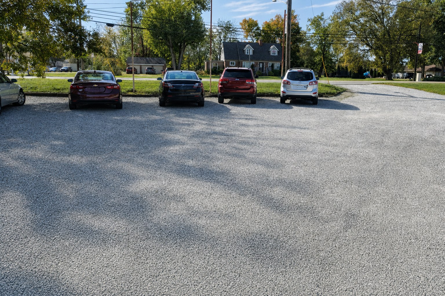 Wide view of the First Choice Motors Inc vehicle lot