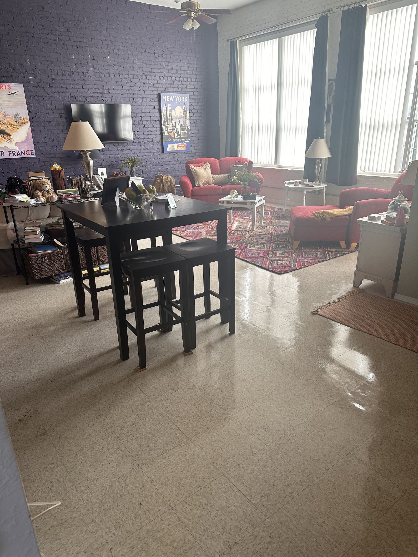 A cleaned room photographed for CHPL LLC