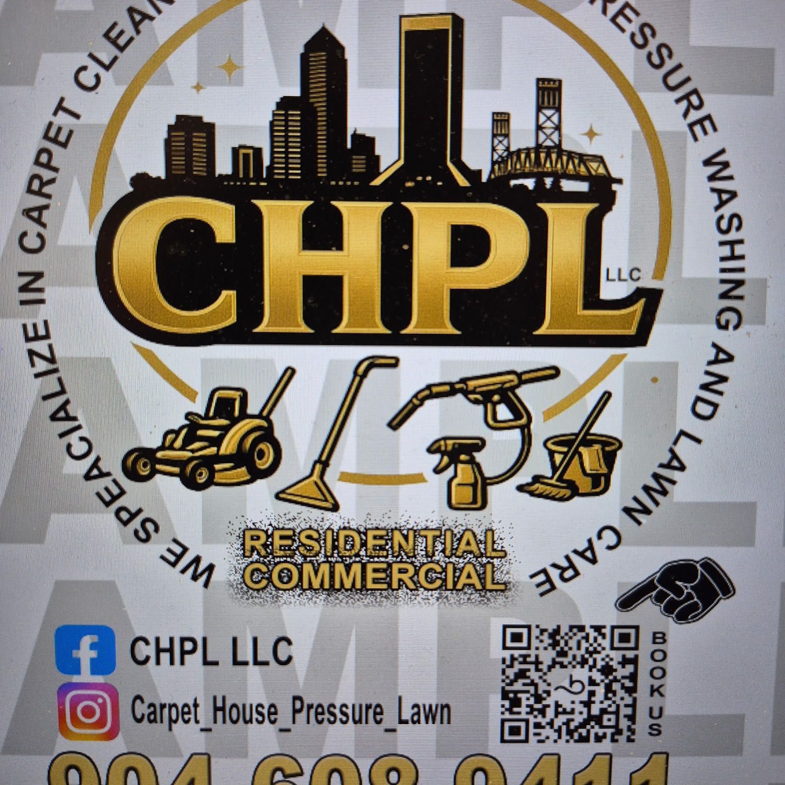 CHPL LLC cleaning and property care logo