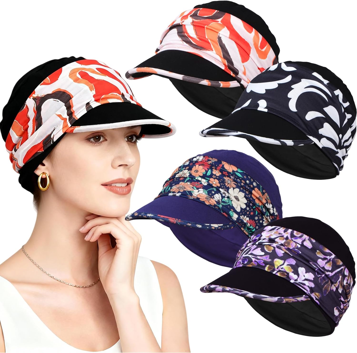Soft stretch chemo cap for women
