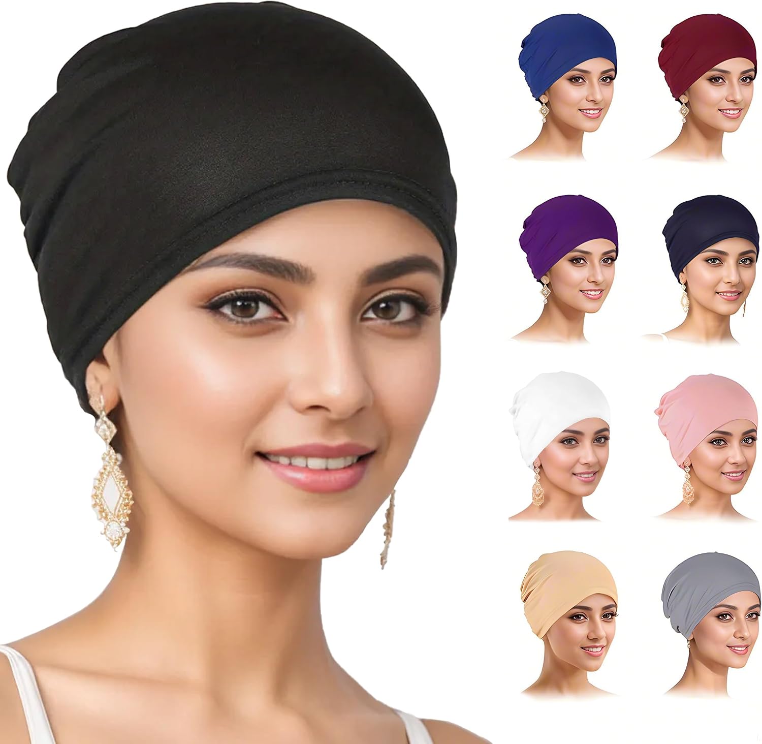 Soft stretch turban headwear for women