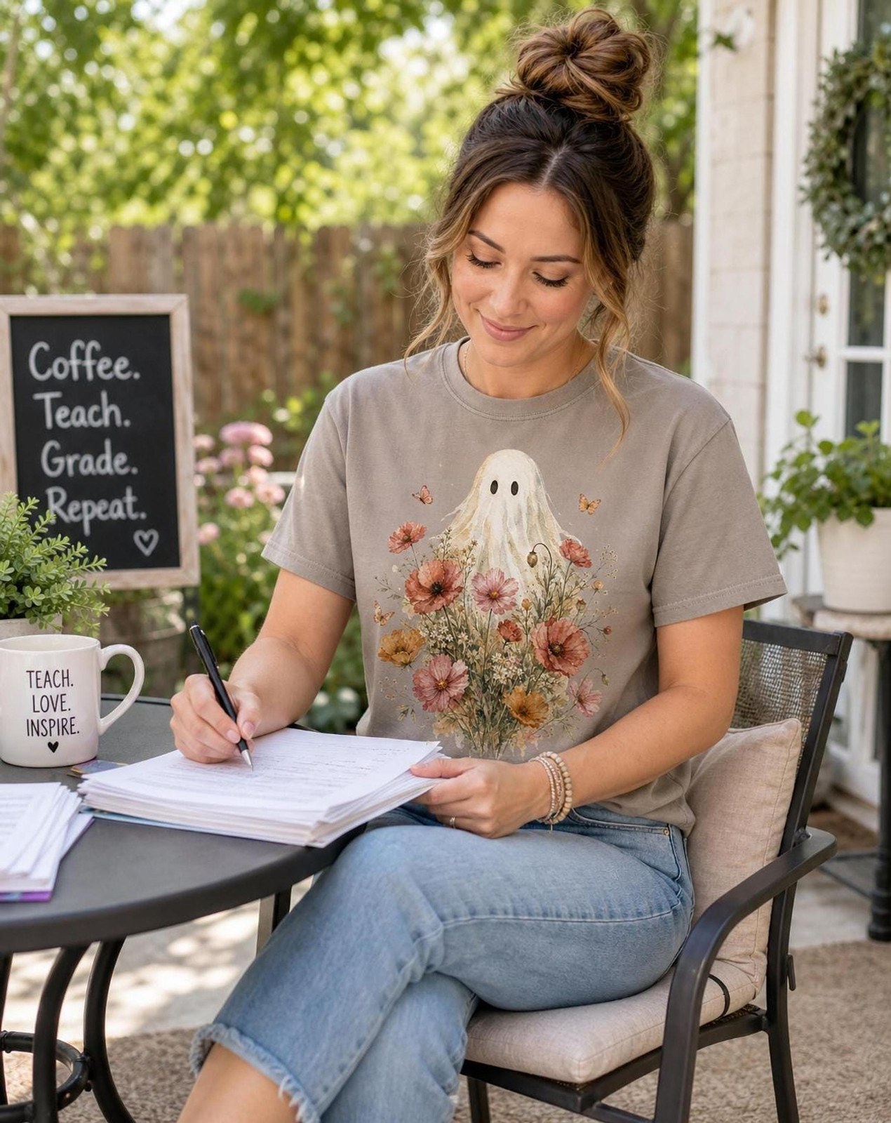 Floral Ghost Shirt