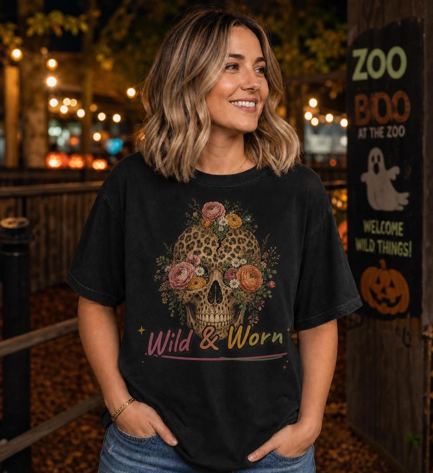 Floral Skull Shirt