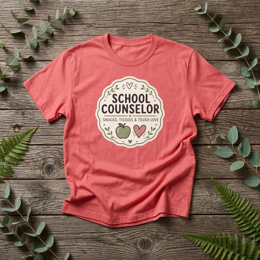 School Counselor Badge Tee