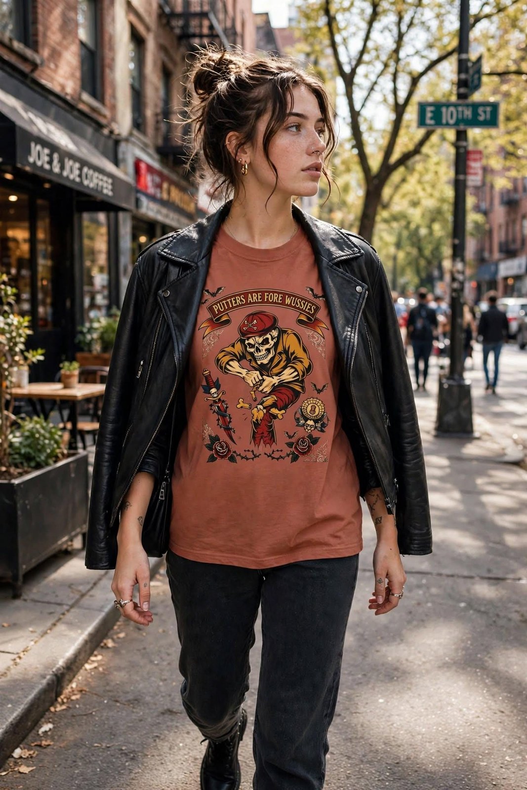 Skeleton Golfer Skull T-shirt