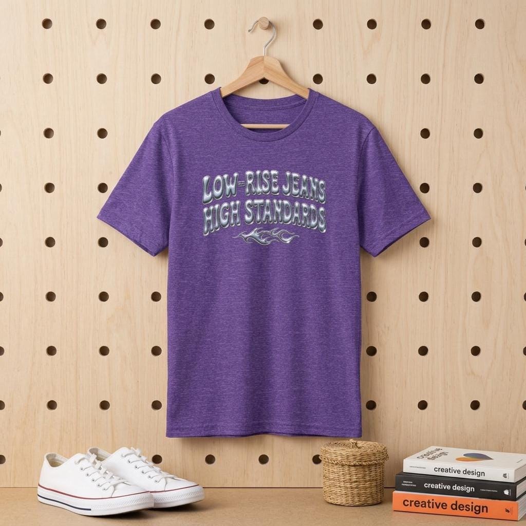 Low-Rise Jeans High Standards Tee